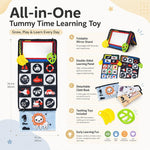 Libro giocattolo pieghevole in tessuto per l'educazione della prima infanzia con specchio deformante., Number, Number+4-page Cloth Book, Number+4-page Dinosaur Book&Teether, Number+4-page Animals Book&Teether, Letter, Letter+4-page Cloth Book          ...