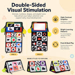 Libro giocattolo pieghevole in tessuto per l'educazione della prima infanzia con specchio deformante., Number, Number+4-page Cloth Book, Number+4-page Dinosaur Book&Teether, Number+4-page Animals Book&Teether, Letter, Letter+4-page Cloth Book          ...