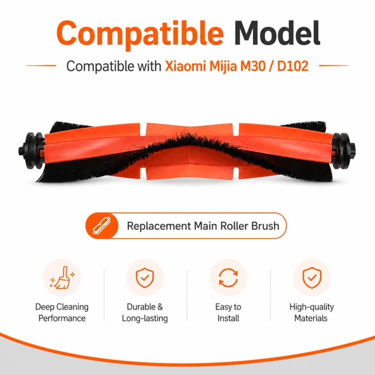 Accessori di ricambio per l'aspirapolvere robot Xiaomi Mijia M30, Main Brush, Side Brush, Dual Filter, Thick Stripe Mop Pad, Dust Bag, Activated Carbon Dust Bag