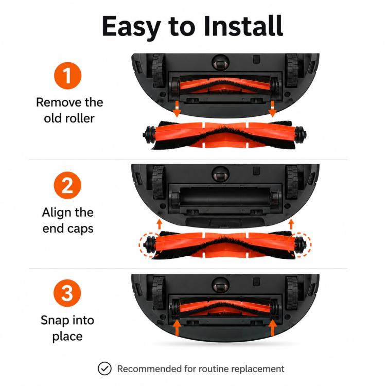 Accessori di ricambio per l'aspirapolvere robot Xiaomi Mijia M30, Main Brush, Side Brush, Dual Filter, Thick Stripe Mop Pad, Dust Bag, Activated Carbon Dust Bag