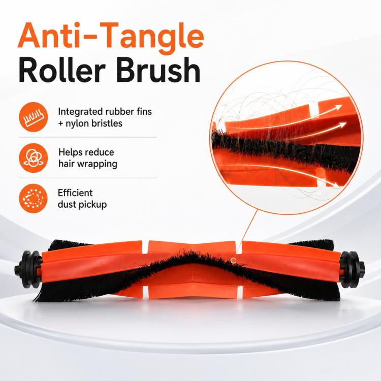 Accessori di ricambio per l'aspirapolvere robot Xiaomi Mijia M40 S, Main Brush, Side Brush, Dual Filter, Mop Pad, Blue Striped Mop Pad, White Striped Mop Pad, Mop Pad Holder, Dust Bag, Activated Carbon Dust Bag