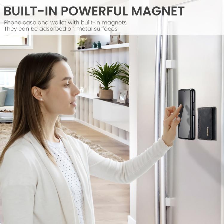 Portafoglio multiuso a 3 ante DG.MING serie M2 + custodia magnetica per telefono, For Galaxy Z Fold7 5G