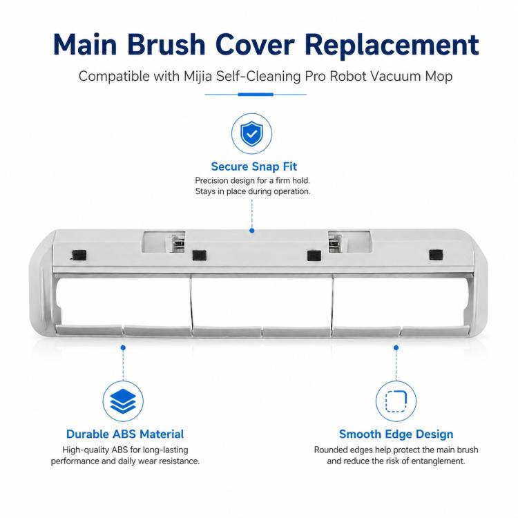 Accessori di ricambio per robot aspirapolvere Xiaomi Mijia Robot Vacuum Mop Pro, Main Brush Cover, Triangle Side Brush, Mop Pad Holder, Dust Box, Deflector Plate