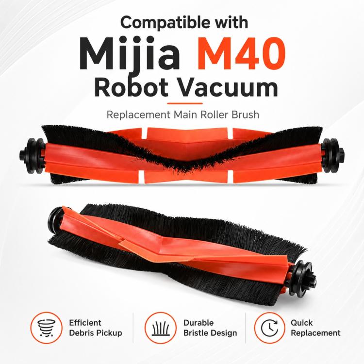 Accessori di ricambio per l'aspirapolvere robot Xiaomi Mijia M40, Main Brush, Rubber Brush Cover, Main Brush Cover, Rubber Roller Brush, Hair Cutting Roller Brush, Side Brush, Filter, Light Gray Mop Pad, Dark Gray Mop Pad, Blue Striped Mop Pad         ...