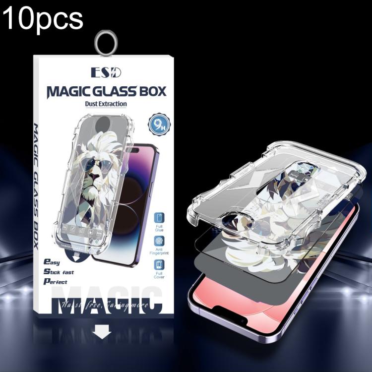 10 pellicole protettive in vetro temperato HD facili da installare per scatole antipolvere, For iPhone 17e / 16e / 14 / 13 Pro, For iPhone 17 Pro Max, For iPhone 17 Pro, For iPhone 17 / 16 Pro, For iPhone Air, For iPhone 16 Pro Max                     ...