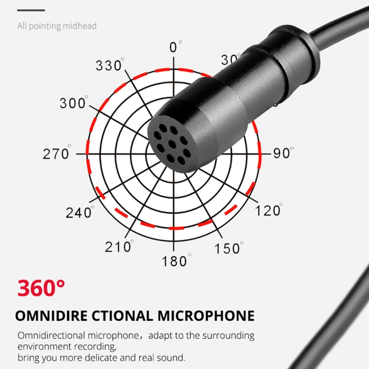 YELANGU MY2-C Type-C Interface Live Broadcast Interview Lavalier Microphone for Cell Phone, Length: 1.5m, MY2-C