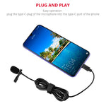 Microfono lavalier Type-C per smartphone Samsung