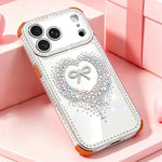 Custodia per telefono ibrida in PC e TPU con airbag antiurto e cuore di diamante., For iPhone 17 Pro Max, For iPhone 17 Pro, For iPhone 17, For iPhone Air, For iPhone 16 Pro Max, For iPhone 16 Pro