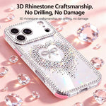 Custodia per telefono ibrida in PC e TPU con airbag antiurto e cuore di diamante., For iPhone 16 Plus, For iPhone 16