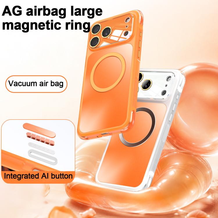 Custodia magnetica antiurto AG Airbag per telefono, For iPhone 16 Pro, For iPhone 16
