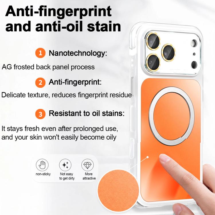Custodia magnetica antiurto AG Airbag per telefono, For iPhone 16 Pro, For iPhone 16
