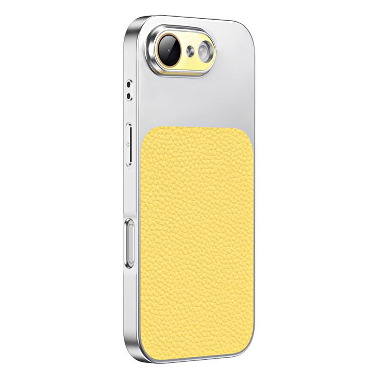 Custodia per telefono in TPU con texture litchi e pellicola protettiva per obiettivo., For iPhone 17e / 16e, For iPhone 17 Pro Max