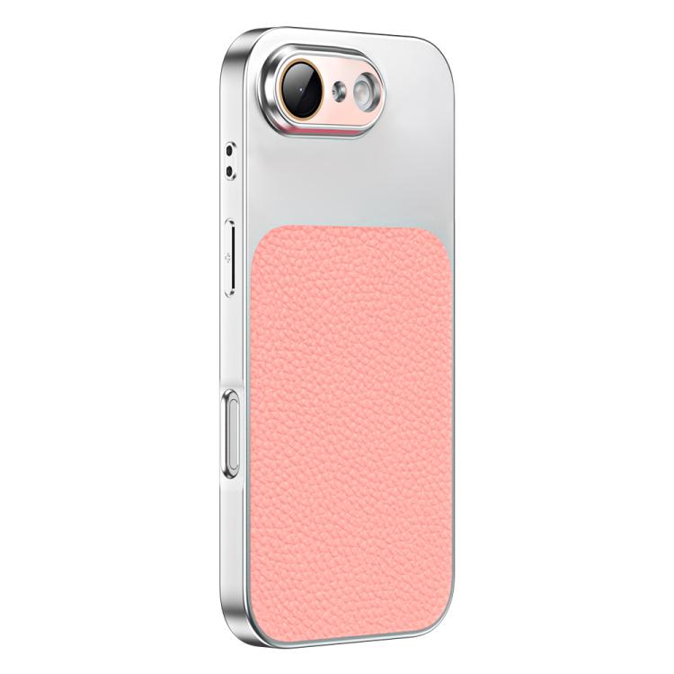 Custodia per telefono in TPU con texture litchi e pellicola protettiva per obiettivo., For iPhone 17e / 16e, For iPhone 17 Pro Max