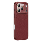Custodia per telefono in TPU con texture litchi e pellicola protettiva per obiettivo., For iPhone 17 Pro, For iPhone 17