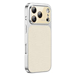 Custodia per telefono in TPU con texture litchi e pellicola protettiva per obiettivo., For iPhone 17 Pro, For iPhone 17