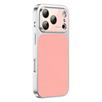 Custodia per telefono in TPU con texture litchi e pellicola protettiva per obiettivo., For iPhone 17 Pro, For iPhone 17