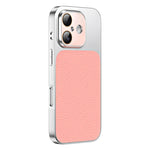 Custodia per telefono in TPU con texture litchi e pellicola protettiva per obiettivo., For iPhone 17 Pro, For iPhone 17