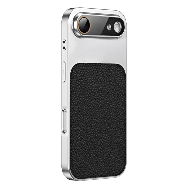 Custodia per telefono in TPU con texture litchi e pellicola protettiva per obiettivo., For iPhone Air, For iPhone 16 Pro Max
