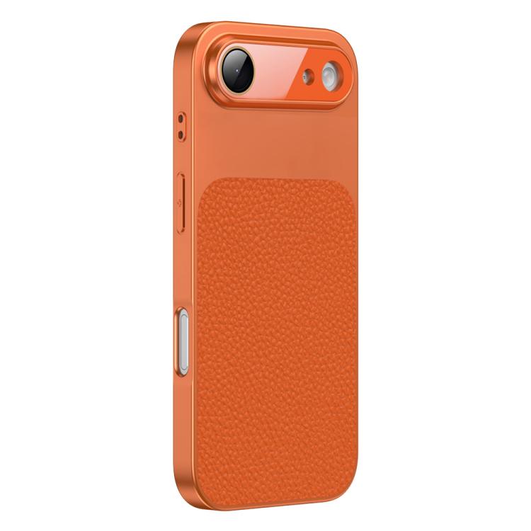 Custodia per telefono in TPU con texture litchi e pellicola protettiva per obiettivo., For iPhone Air, For iPhone 16 Pro Max