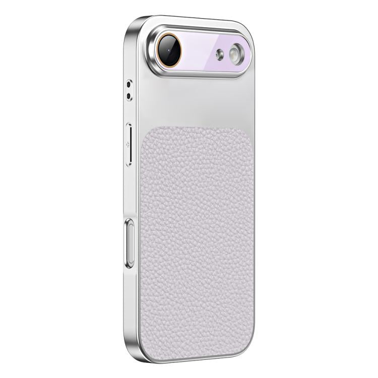 Custodia per telefono in TPU con texture litchi e pellicola protettiva per obiettivo., For iPhone Air, For iPhone 16 Pro Max