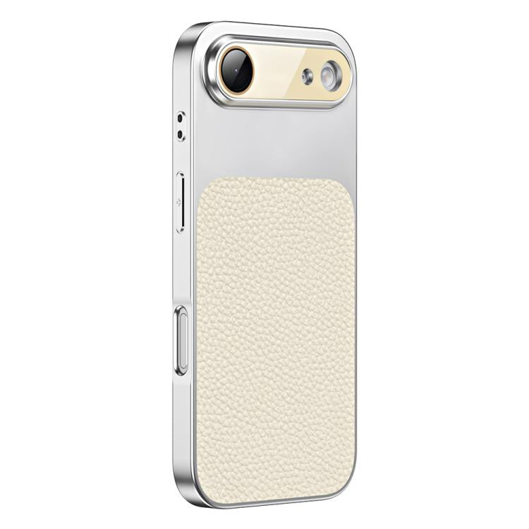 Custodia per telefono in TPU con texture litchi e pellicola protettiva per obiettivo., For iPhone Air, For iPhone 16 Pro Max