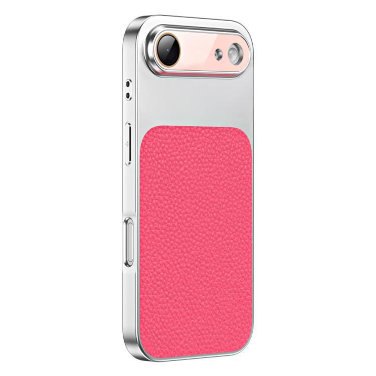 Custodia per telefono in TPU con texture litchi e pellicola protettiva per obiettivo., For iPhone Air, For iPhone 16 Pro Max