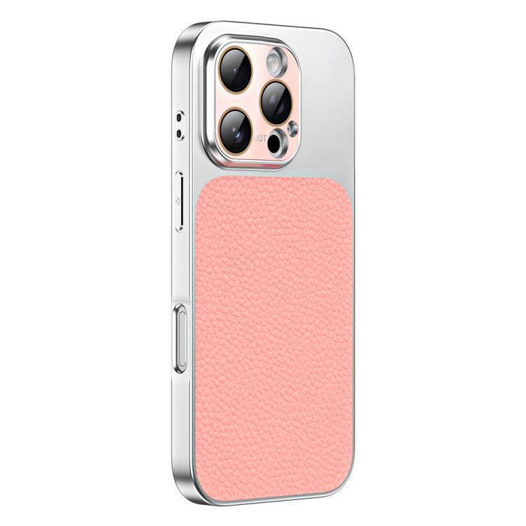 Custodia per telefono in TPU con texture litchi e pellicola protettiva per obiettivo., For iPhone Air, For iPhone 16 Pro Max