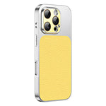 Custodia per telefono in TPU con texture litchi e pellicola protettiva per obiettivo., For iPhone 16 Pro, For iPhone 16 Plus