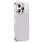 Custodia per telefono in TPU con texture litchi e pellicola protettiva per obiettivo., For iPhone 16 Pro, For iPhone 16 Plus