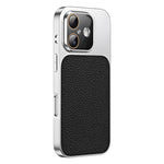 Custodia per telefono in TPU con texture litchi e pellicola protettiva per obiettivo., For iPhone 16 Pro, For iPhone 16 Plus