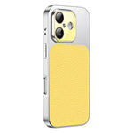 Custodia per telefono in TPU con texture litchi e pellicola protettiva per obiettivo., For iPhone 16, For iPhone 15 Pro Max