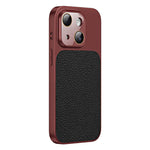 Custodia per telefono in TPU con texture litchi e pellicola protettiva per obiettivo., For iPhone 14, For iPhone 14 Pro