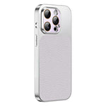 Custodia per telefono in TPU con texture litchi e pellicola protettiva per obiettivo., For iPhone 13 Pro, For iPhone 13