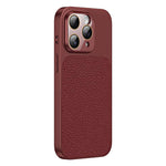 Custodia per telefono in TPU con texture litchi e pellicola protettiva per obiettivo., For iPhone 12 Pro, For iPhone 11 Pro Max