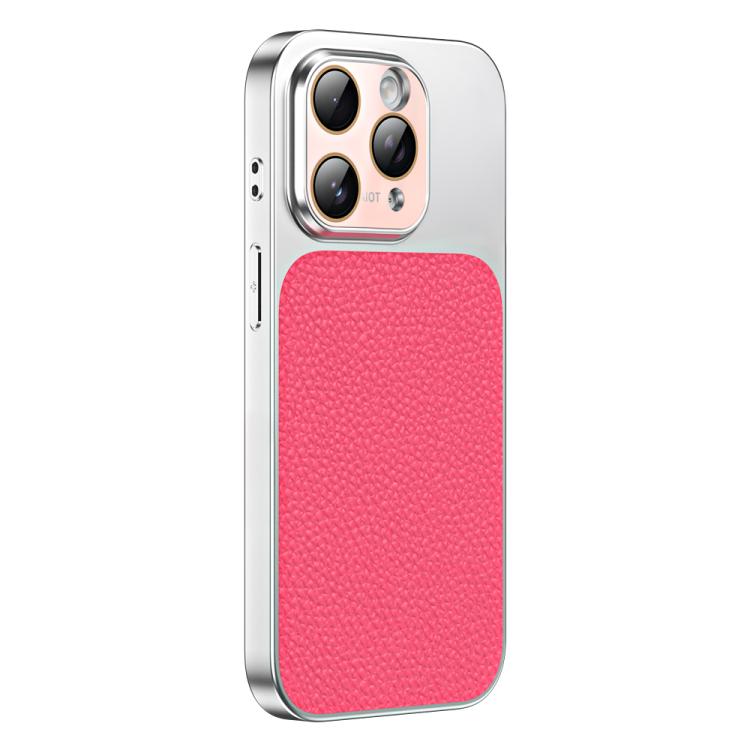 Custodia per telefono in TPU con texture litchi e pellicola protettiva per obiettivo., For iPhone 12 Pro, For iPhone 11 Pro Max