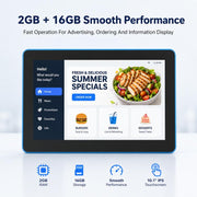 Schermo touch screen IPS HD 10,1" Android 11 RK3566