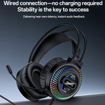 Cuffie da gaming cablate Yesido EK06 RGB per e-sport