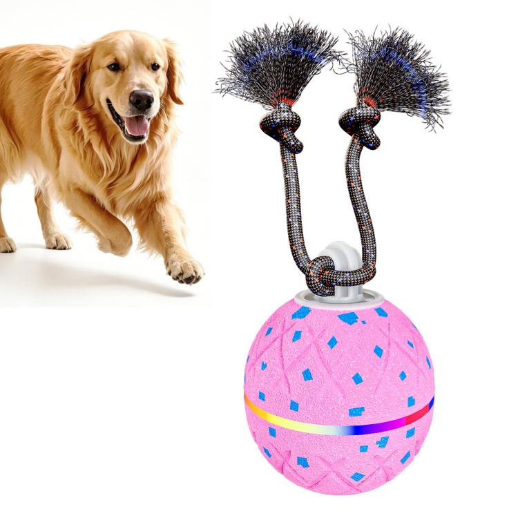O22 Palla giocattolo intelligente automatica per addestramento cani con luci, suoni e corda, O22
