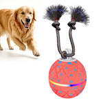 O22 Palla giocattolo intelligente automatica per addestramento cani con luci, suoni e corda, O22