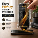 5 pezzi Pellicola protettiva in vetro temperato per la privacy a 360°, facile da installare, con lente inclusa., For iPhone 11 Pro, For iPhone X / XS, For iPhone XR, For iPhone XS Max