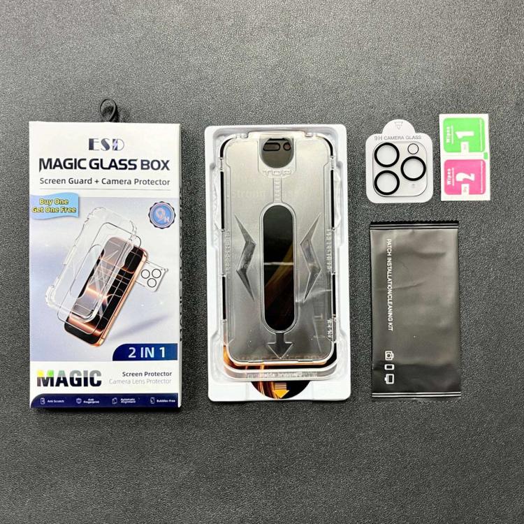 5 pezzi Pellicola protettiva in vetro temperato per la privacy a 360°, facile da installare, con lente inclusa., For iPhone 11 Pro, For iPhone X / XS, For iPhone XR, For iPhone XS Max