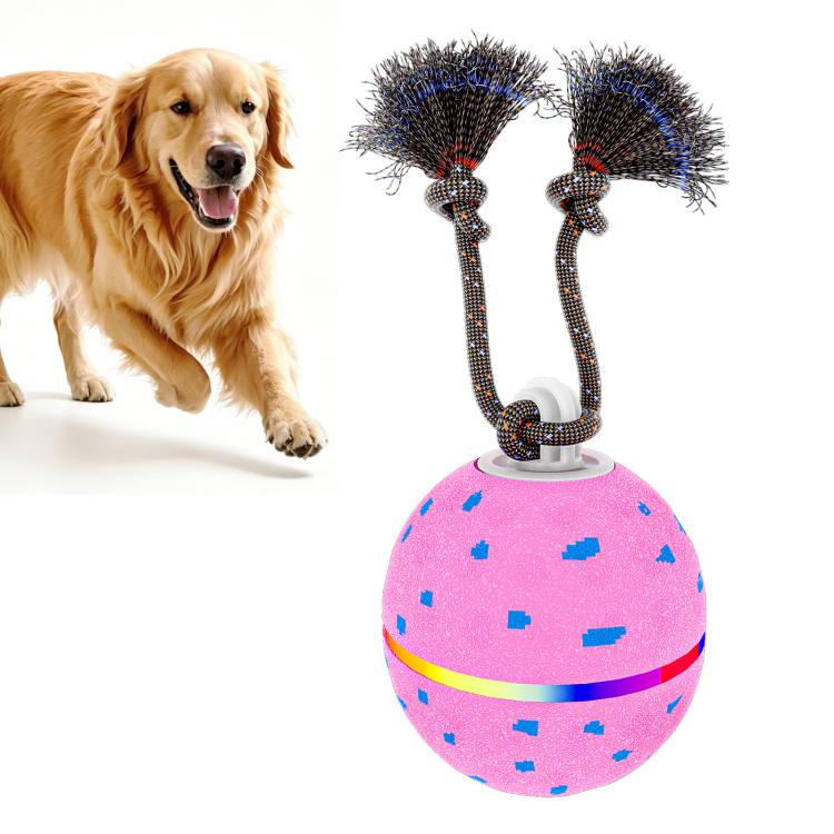 O23 Palla giocattolo automatica intelligente per addestramento cani con luci, suoni e corda, O23