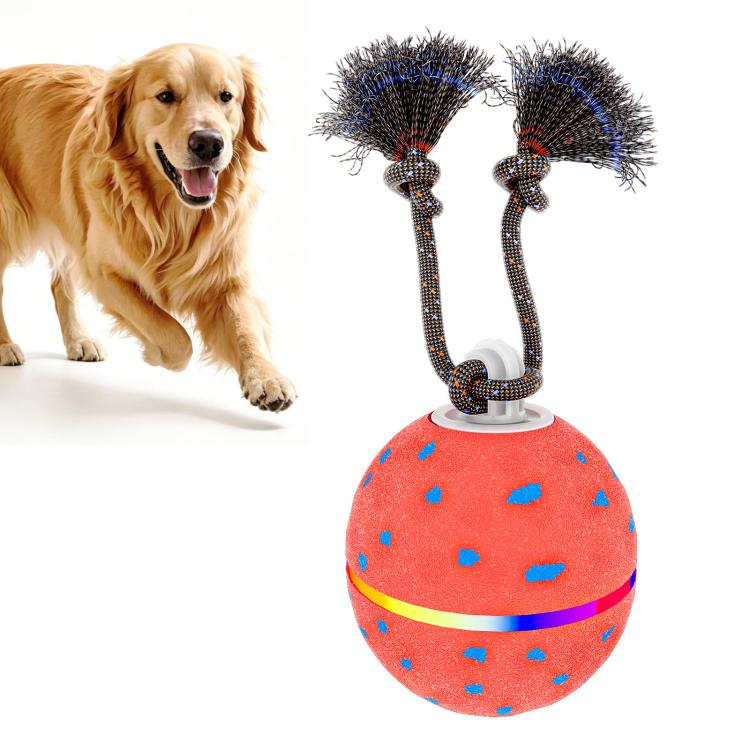 O23 Palla giocattolo automatica intelligente per addestramento cani con luci, suoni e corda, O23