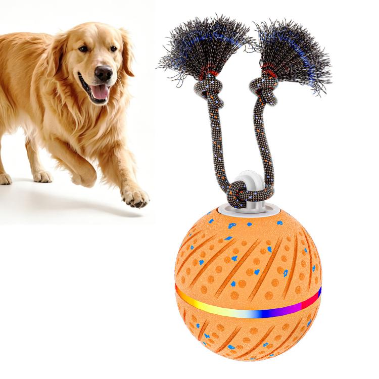 O24 Palla giocattolo automatica intelligente per addestramento cani con luci, suoni e corda, O24