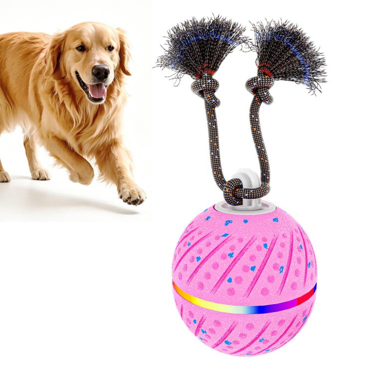 O24 Palla giocattolo automatica intelligente per addestramento cani con luci, suoni e corda, O24