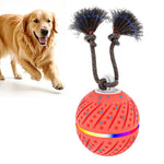 O24 Palla giocattolo automatica intelligente per addestramento cani con luci, suoni e corda, O24