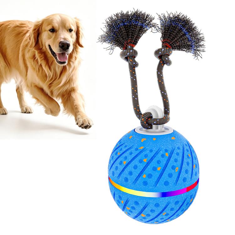 O24 Palla giocattolo automatica intelligente per addestramento cani con luci, suoni e corda, O24
