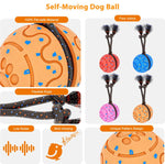 O27 Palla giocattolo intelligente automatica per addestramento cani con suono e corda, O27