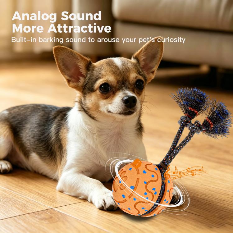 O27 Palla giocattolo intelligente automatica per addestramento cani con suono e corda, O27