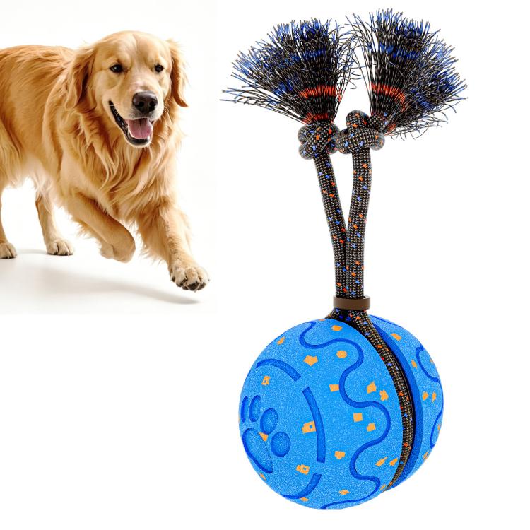 O27 Palla giocattolo intelligente automatica per addestramento cani con suono e corda, O27